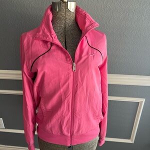 Nike Women's Hot Pink Full-Zip Bomber Jacket Size Medium